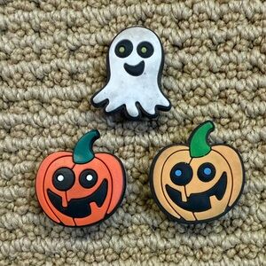 Halloween Ghost and Pumpkin Croc Jibbitz Lot